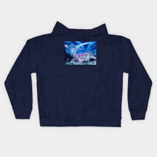 Snowfox and Snowowl Kids Hoodie